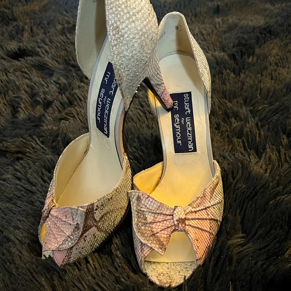 Vintage Stuart Weitzman for Mr. Seymour Heeled Sandals - Picture 1 of 7